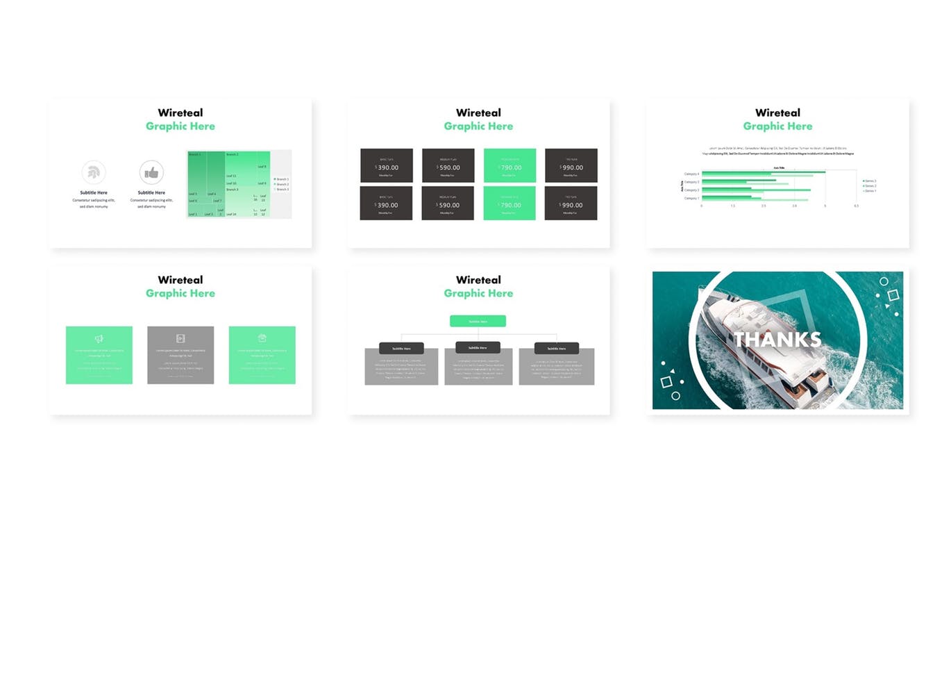 PPT模板 | 高端高级品牌商务绿色多功能动画谷歌幻灯片演示模板PPTX