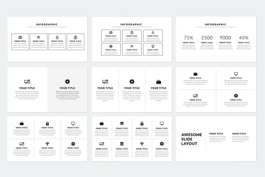 精美ppt模板下载 Prestige Keynote