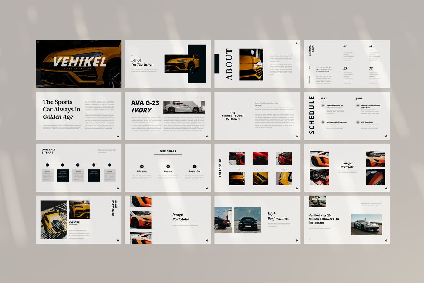 时尚高端简约极简风格的keynoet幻灯片模板下载