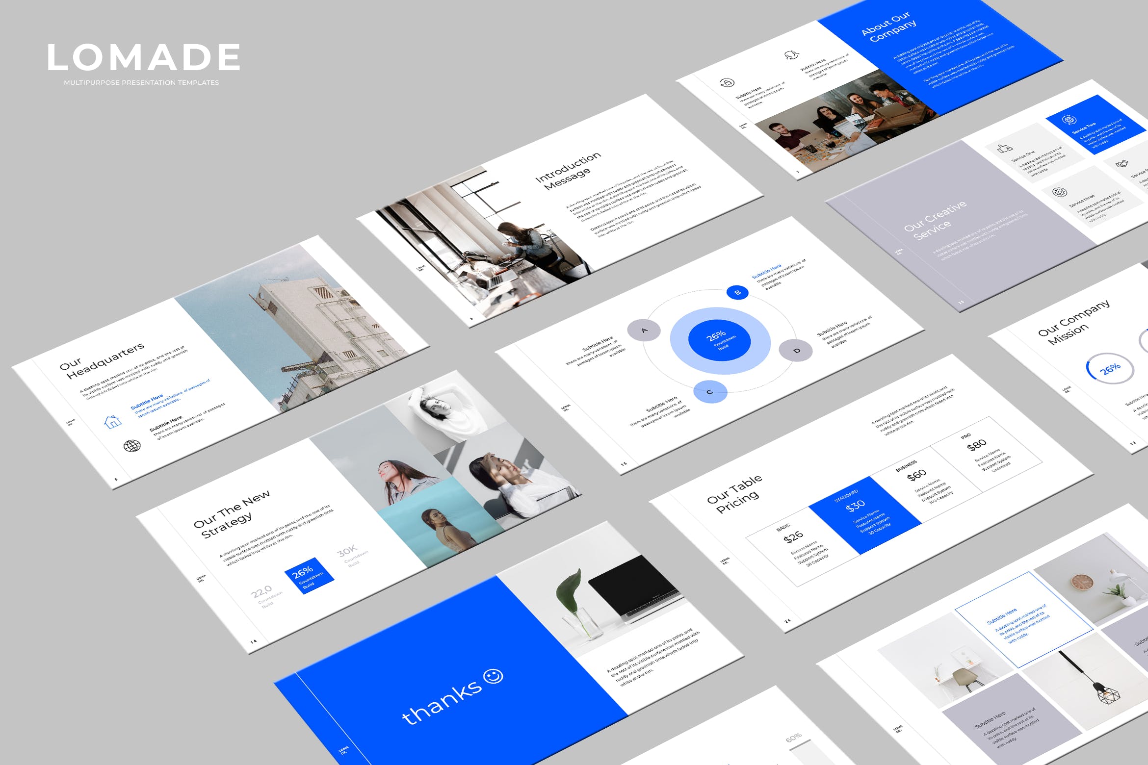 品牌设计专用ppt简洁模板下载 [PPTX]