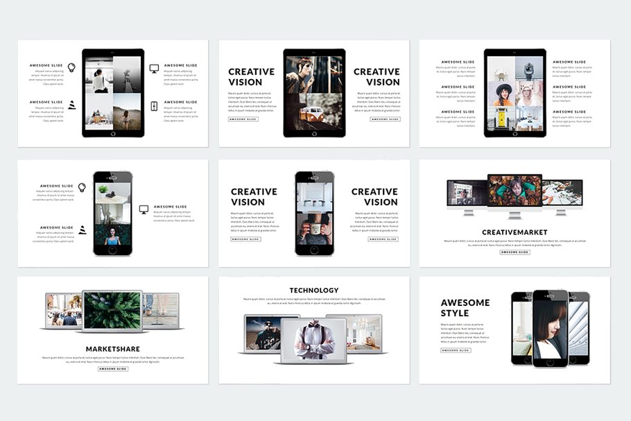 精美ppt模板下载 Prestige Keynote