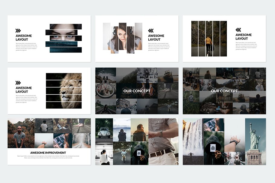 个性ppt素材模板 Trending Keynote