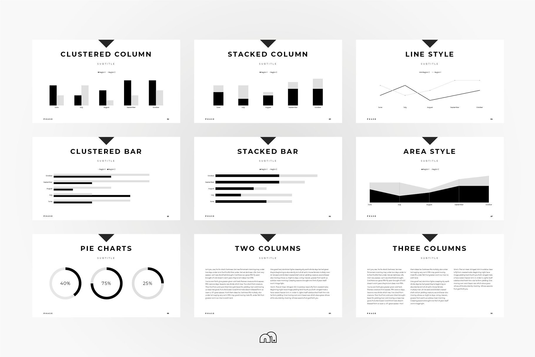 时尚ppt素材模板 Phase – Keynote