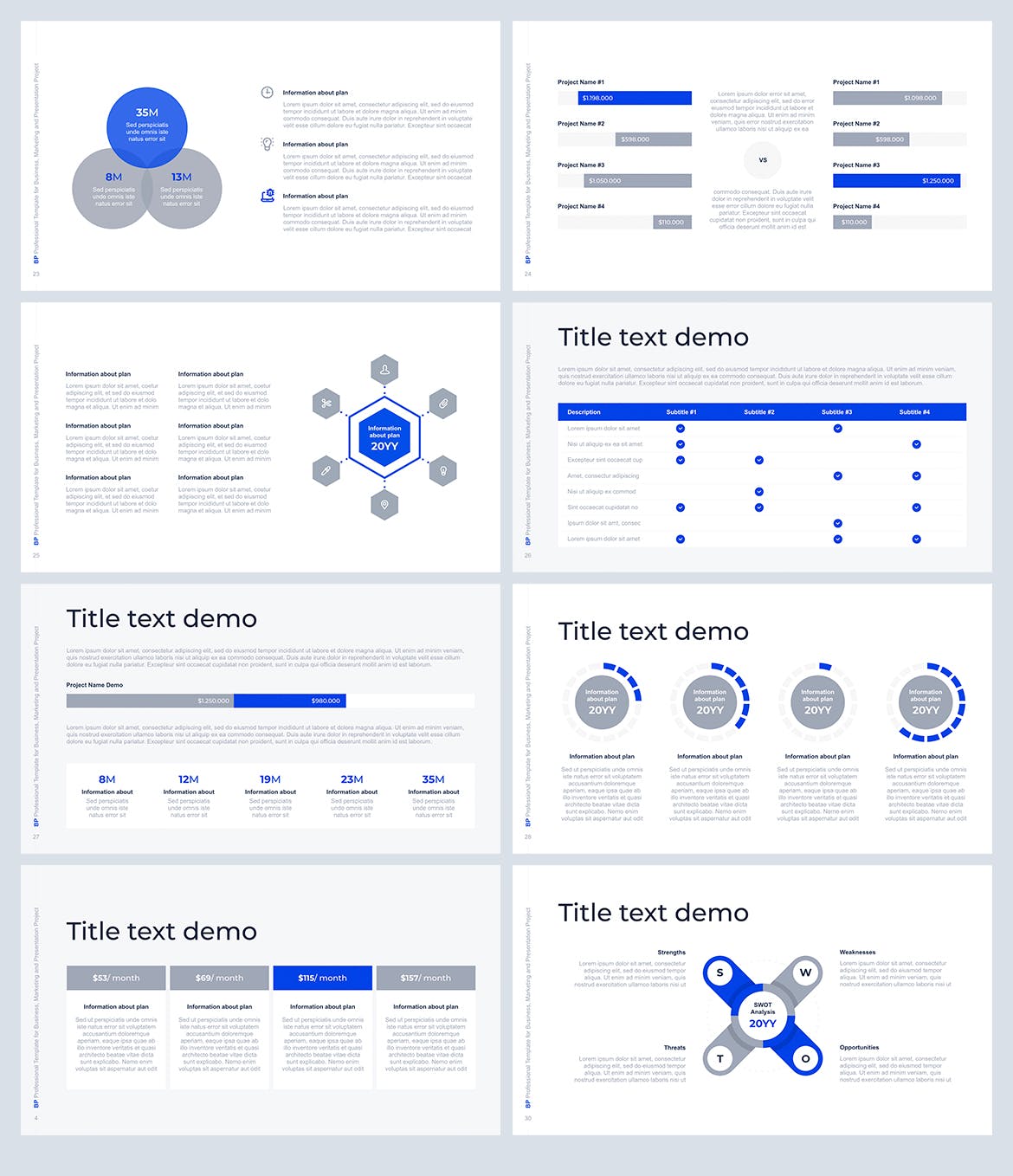 时尚高端专业的高品质商业商务Google Slides谷歌幻灯片powerpoint演示模板（pptx）