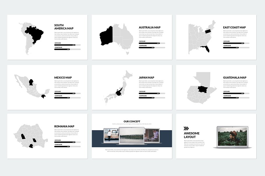 趋势ppt素材模板 Trending Powerpoint