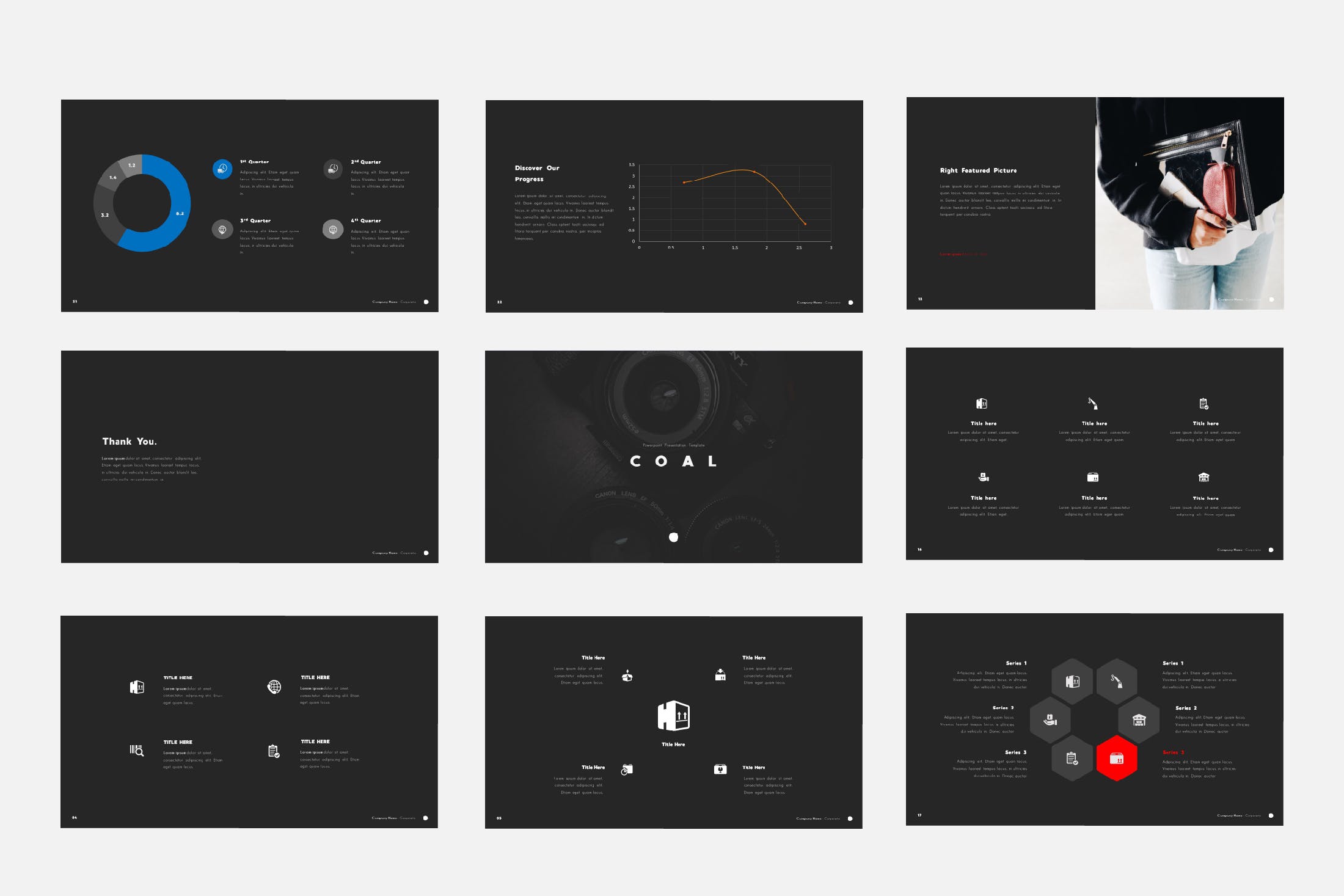 酷炫设计感的简洁的ppt模板[PPTX]