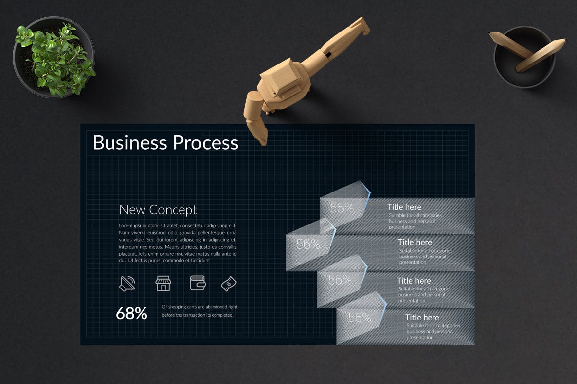 设计感很强的个人简历ppt模板或高端科技产品介绍PPT模板下载[PPTX]