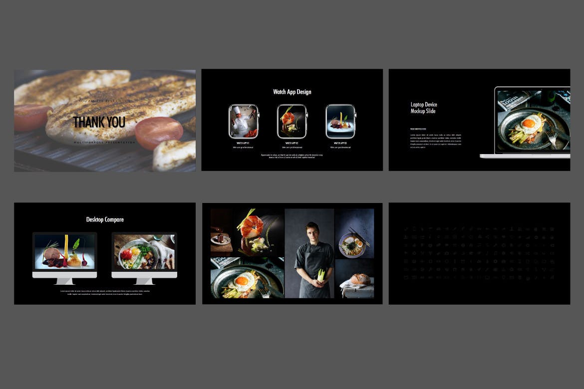 美食品牌介绍相关PPT模板[PPTX]