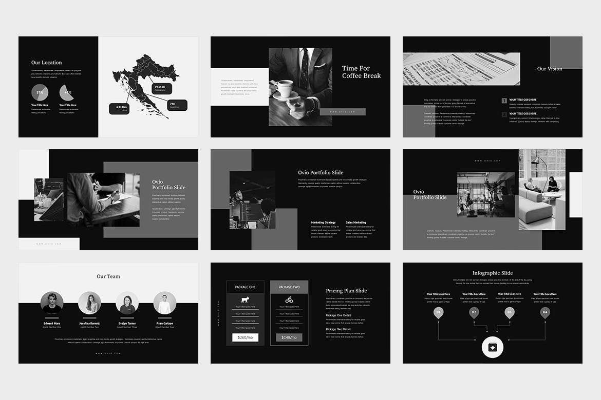 设计师必备的高端时尚的keynote模板下载 精美ppt模板 ppt简洁模板 下载ppt模板[key]