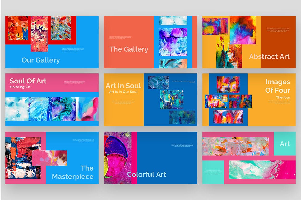 多用途的时尚高端清新绚丽powerpoint幻灯片演示模板（pptx）