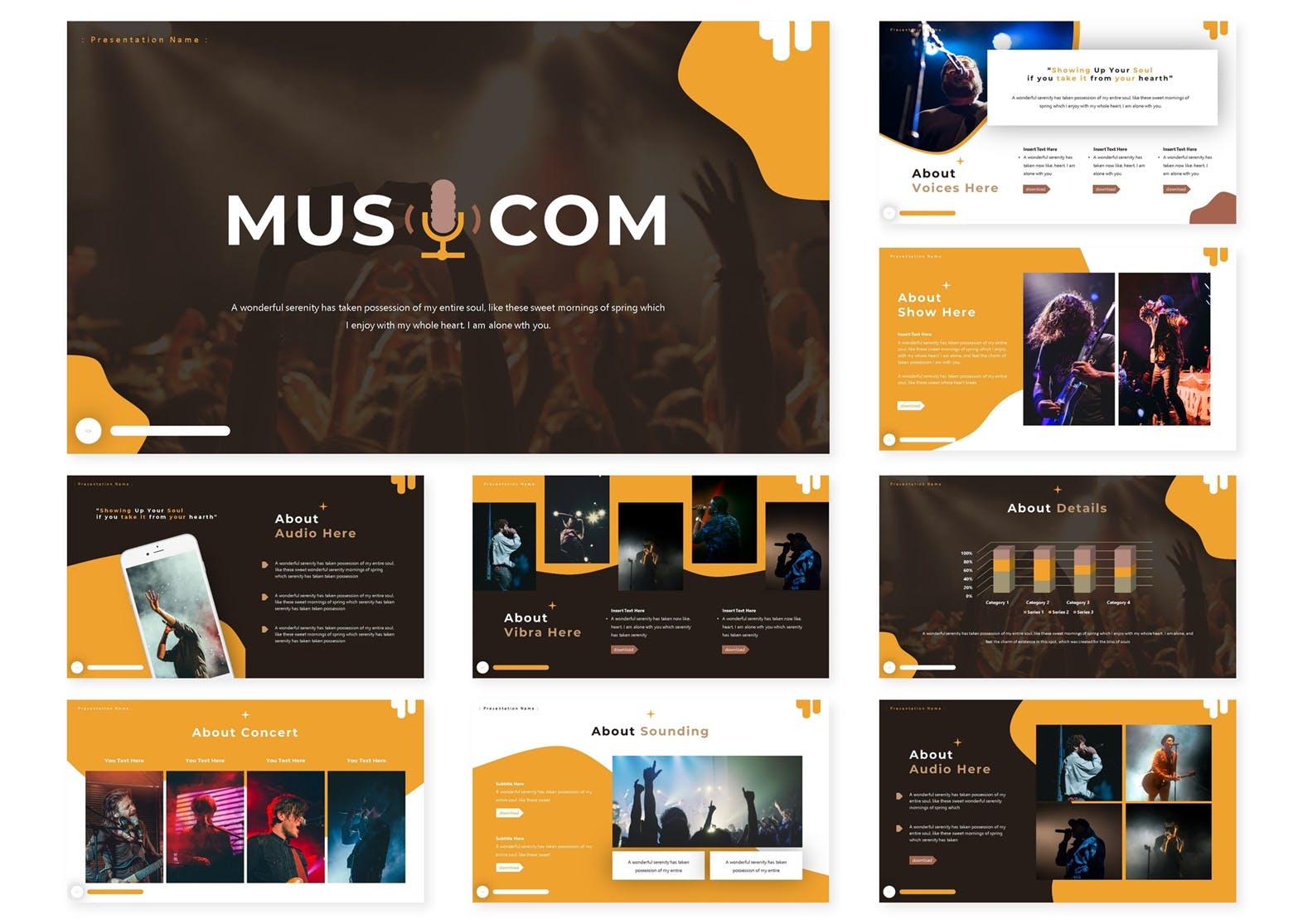 音乐汇演总结ppt模板下载[PPTX]