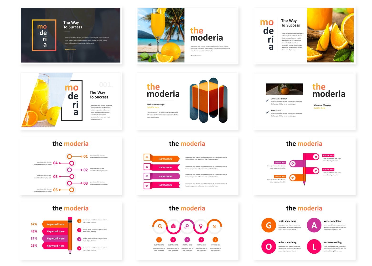 时尚水果夏季PPT模板下载 精美ppt模板 ppt简洁模板 下载ppt模板[PPTX]