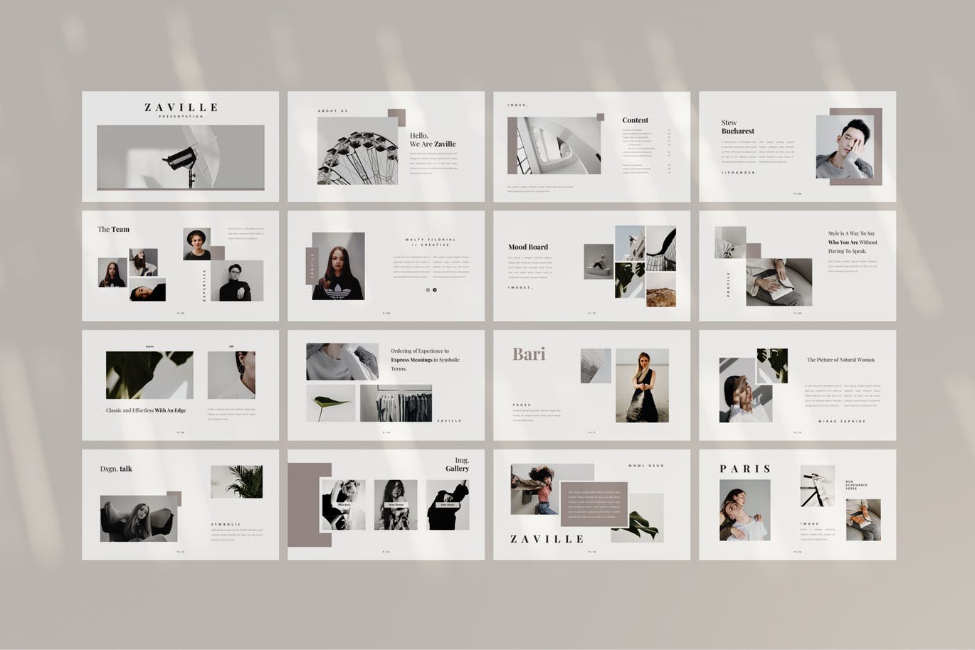 优雅时尚高端简约高品质powerpoint幻灯片模板下载（pptx）