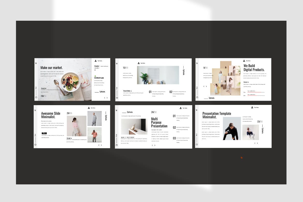 KEY | 夏季清新时尚简约品牌创意多用途主题设计模板演示文稿Keynote