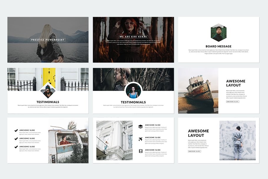 精美ppt模板下载 Prestige Keynote