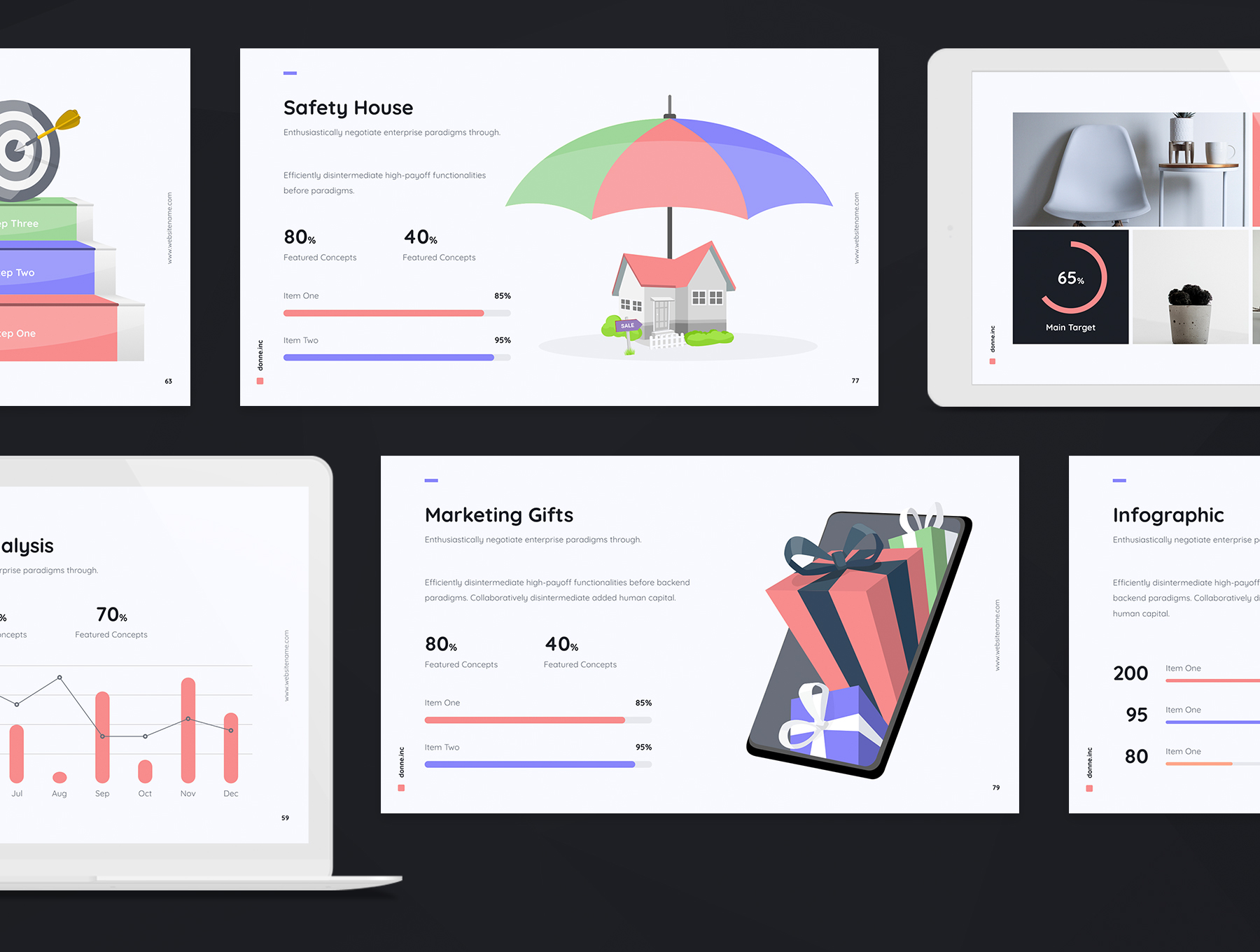 适合产品展示的高端的极简主义PPT+keynote模板下载[Key,PPTX]