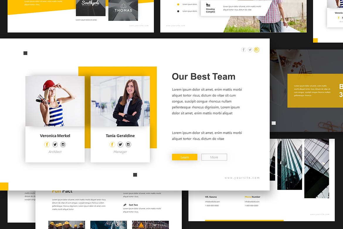 时尚高端优雅专业的房地产提案powerpoint幻灯片演示模板（pptx）