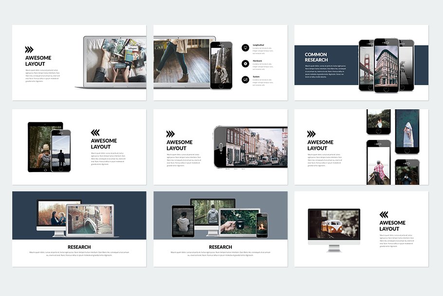 趋势ppt素材模板 Trending Powerpoint