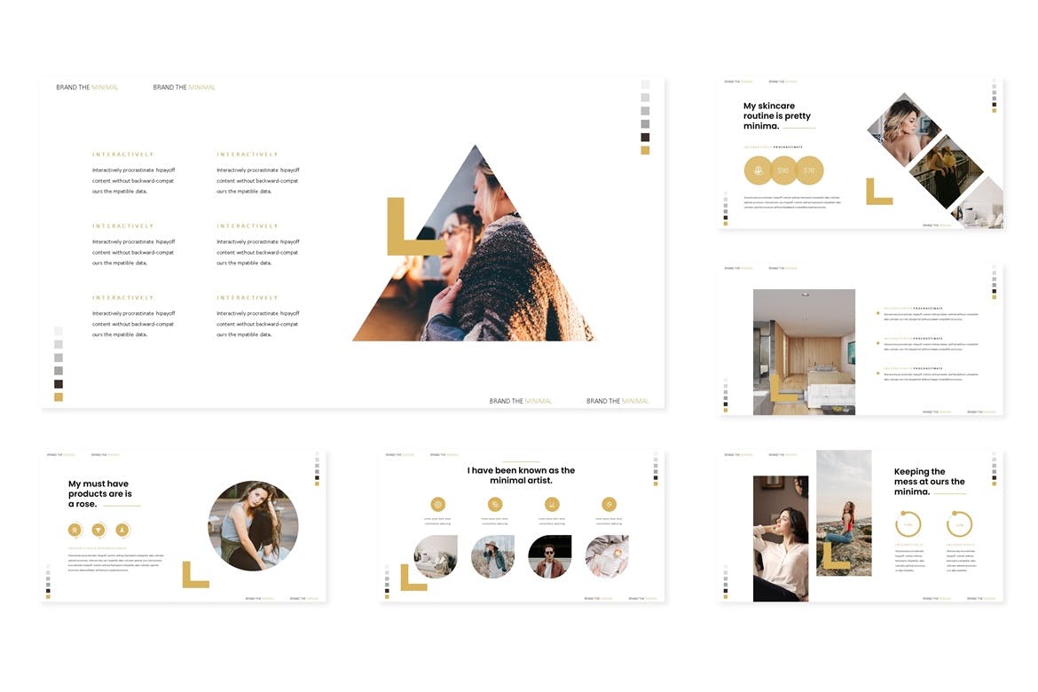 时尚高端简约google slides谷歌幻灯片演示模板（pptx）