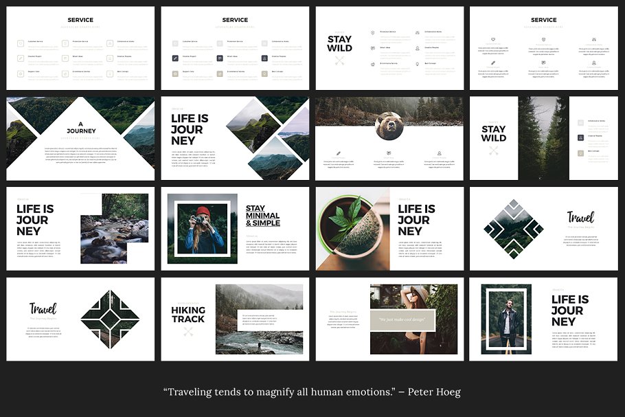 时尚ppt素材模板 ASCHA Lookbook Powerpoint Template