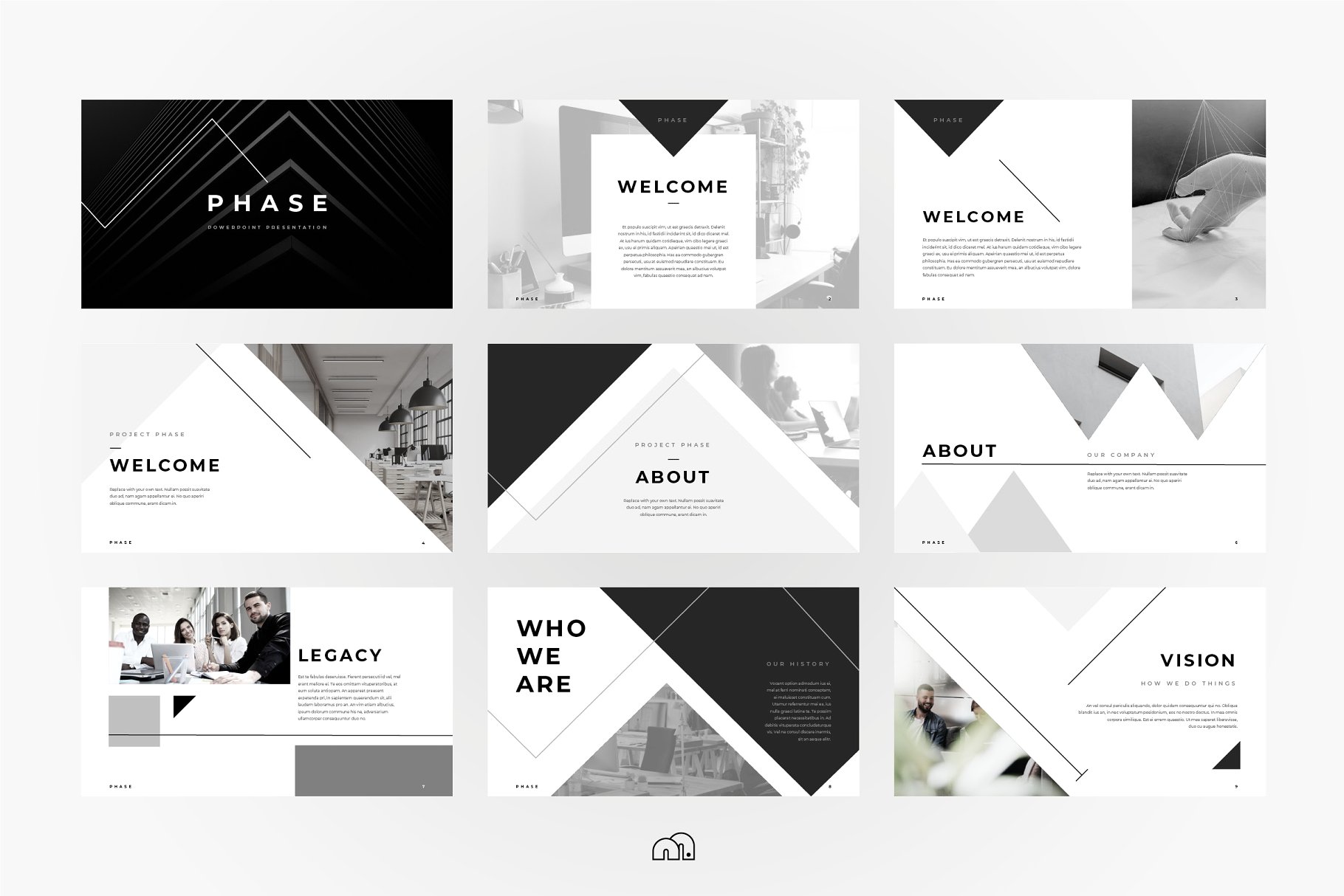 时尚PPT模板下载 Phase – PowerPoint