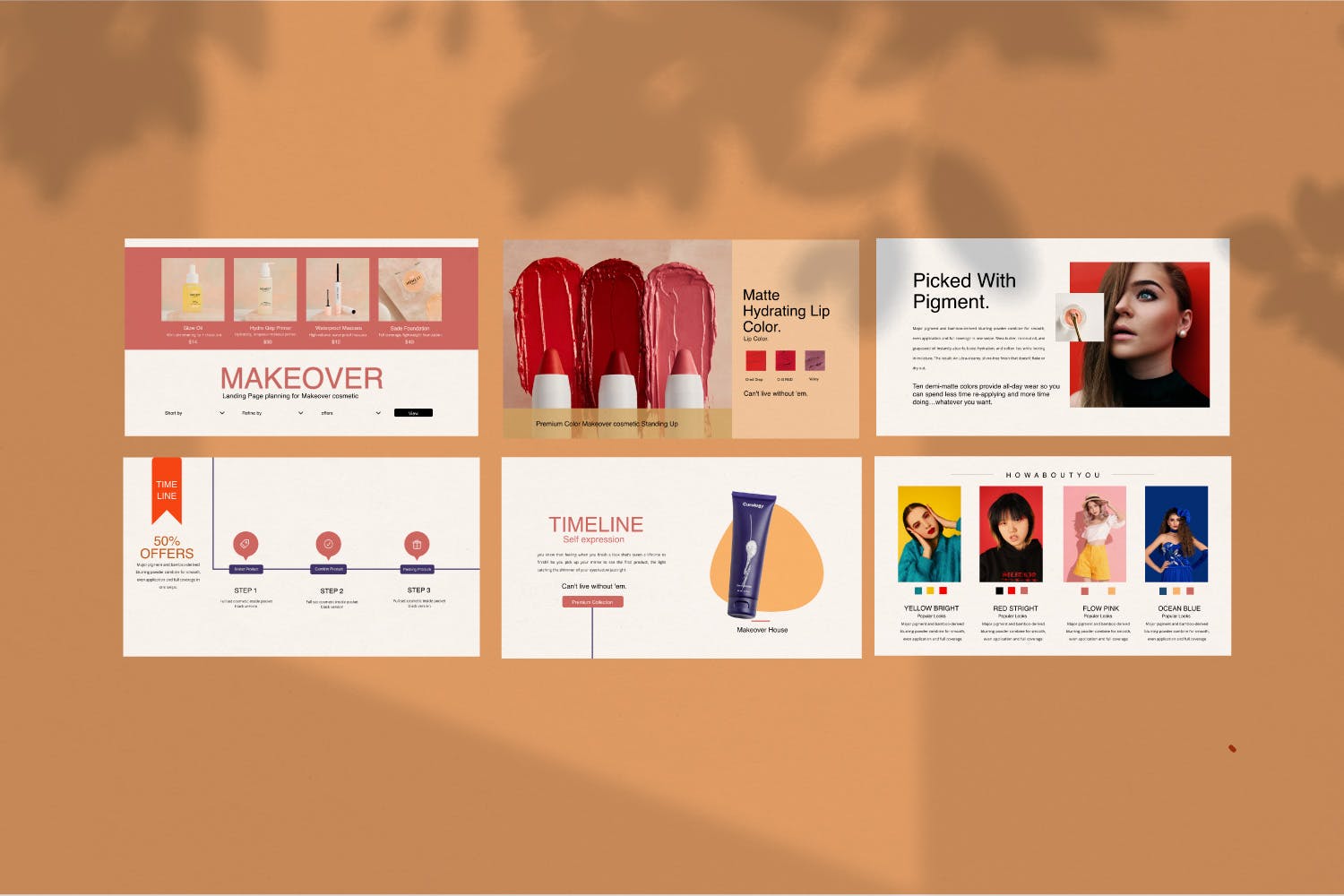 美妆时尚优秀ppt模板下载[PPTX]