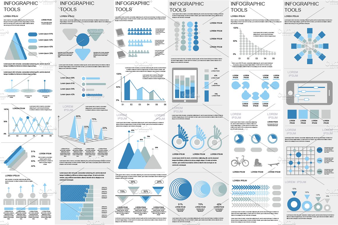 金融信息图表ppt素材 Financial Infographic Elements