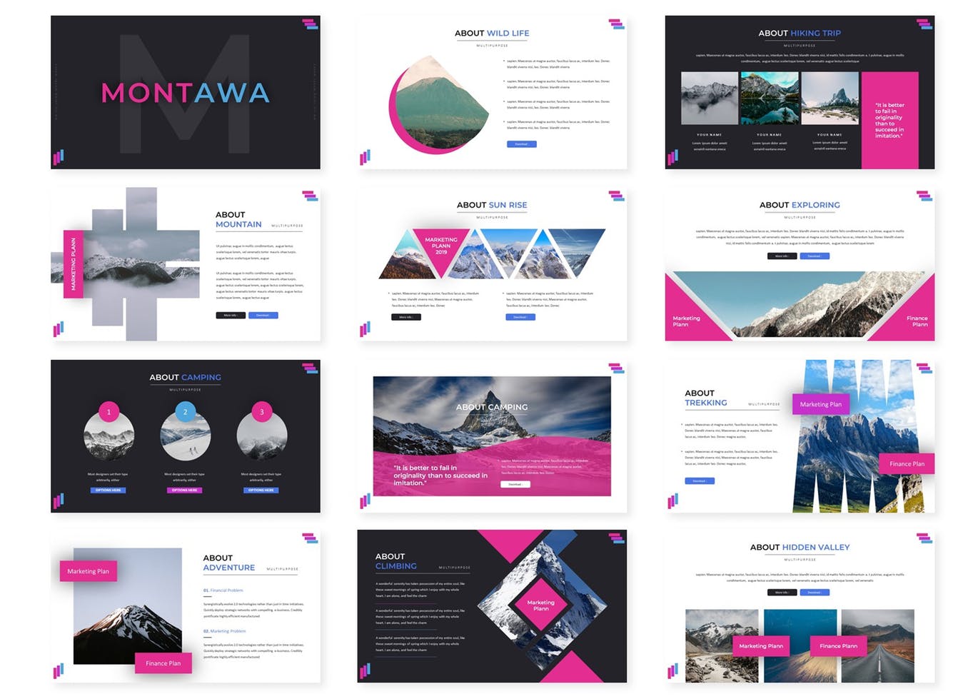 时尚高端简约绚丽的多用途高品质powerpoint幻灯片演示模板（pptx）