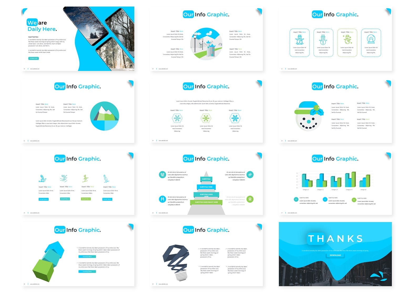 冬季风格PPT模板 年终总结ppt模板 工作汇报ppt模板 精美ppt模板[PPTX]