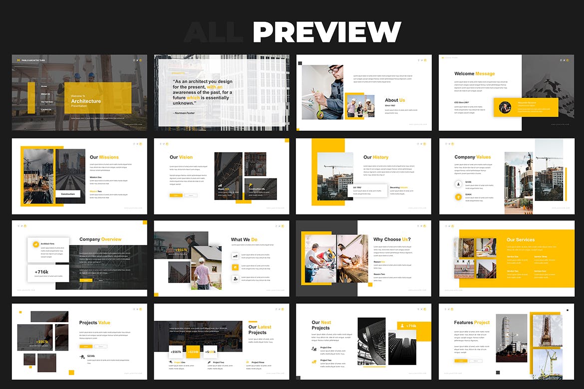 时尚高端优雅专业的房地产提案powerpoint幻灯片演示模板（pptx）