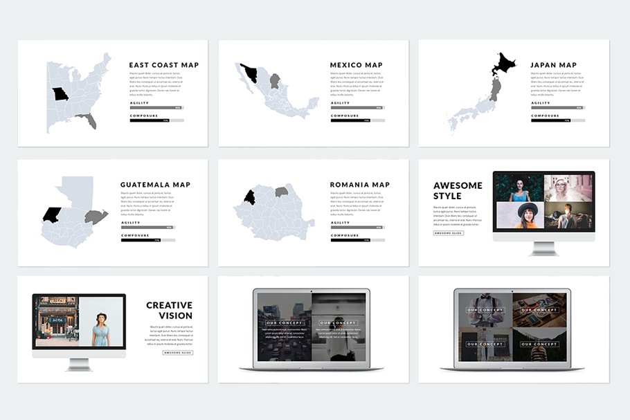 精美ppt模板下载 Prestige Keynote