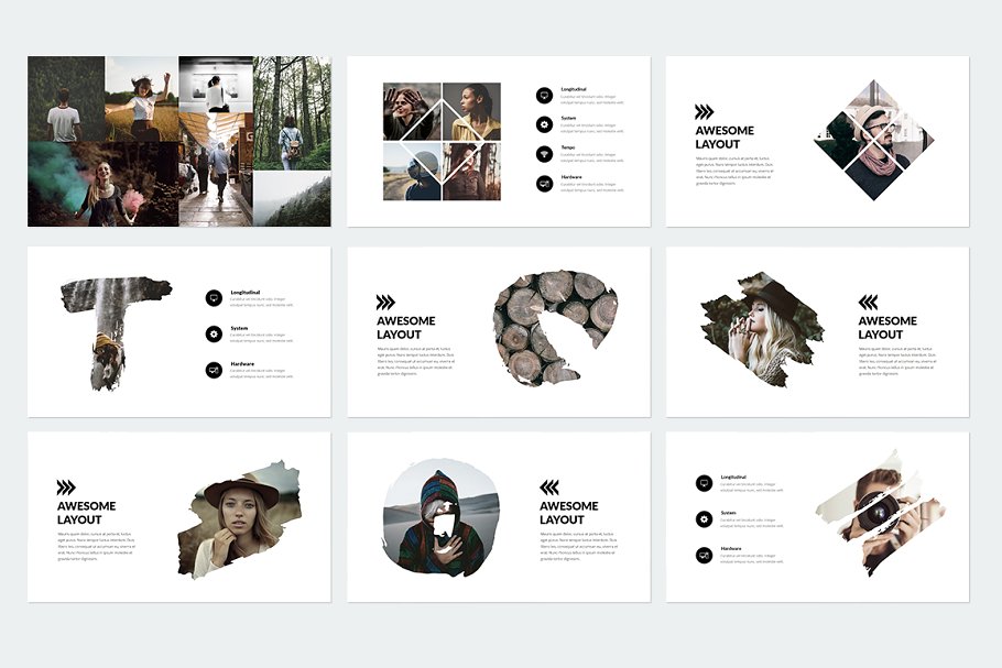 趋势ppt素材模板 Trending Powerpoint