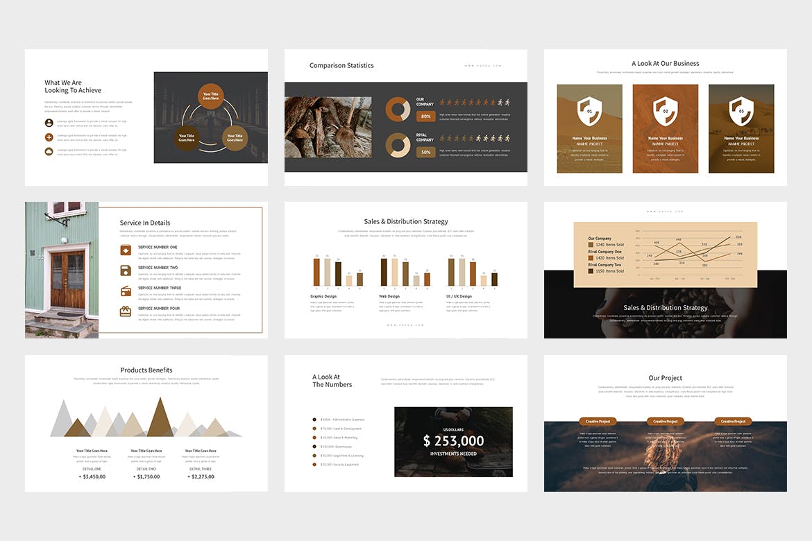 有创意的时尚高端的PPT模板下载 [PPTX]