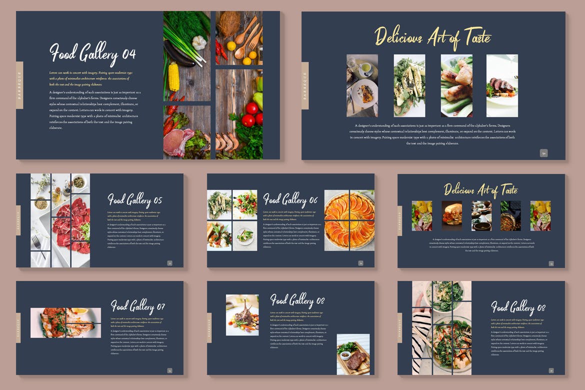 感恩节美食时尚高端精美ppt模板下载[PPTX]