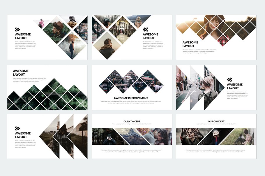 个性ppt素材模板 Trending Keynote