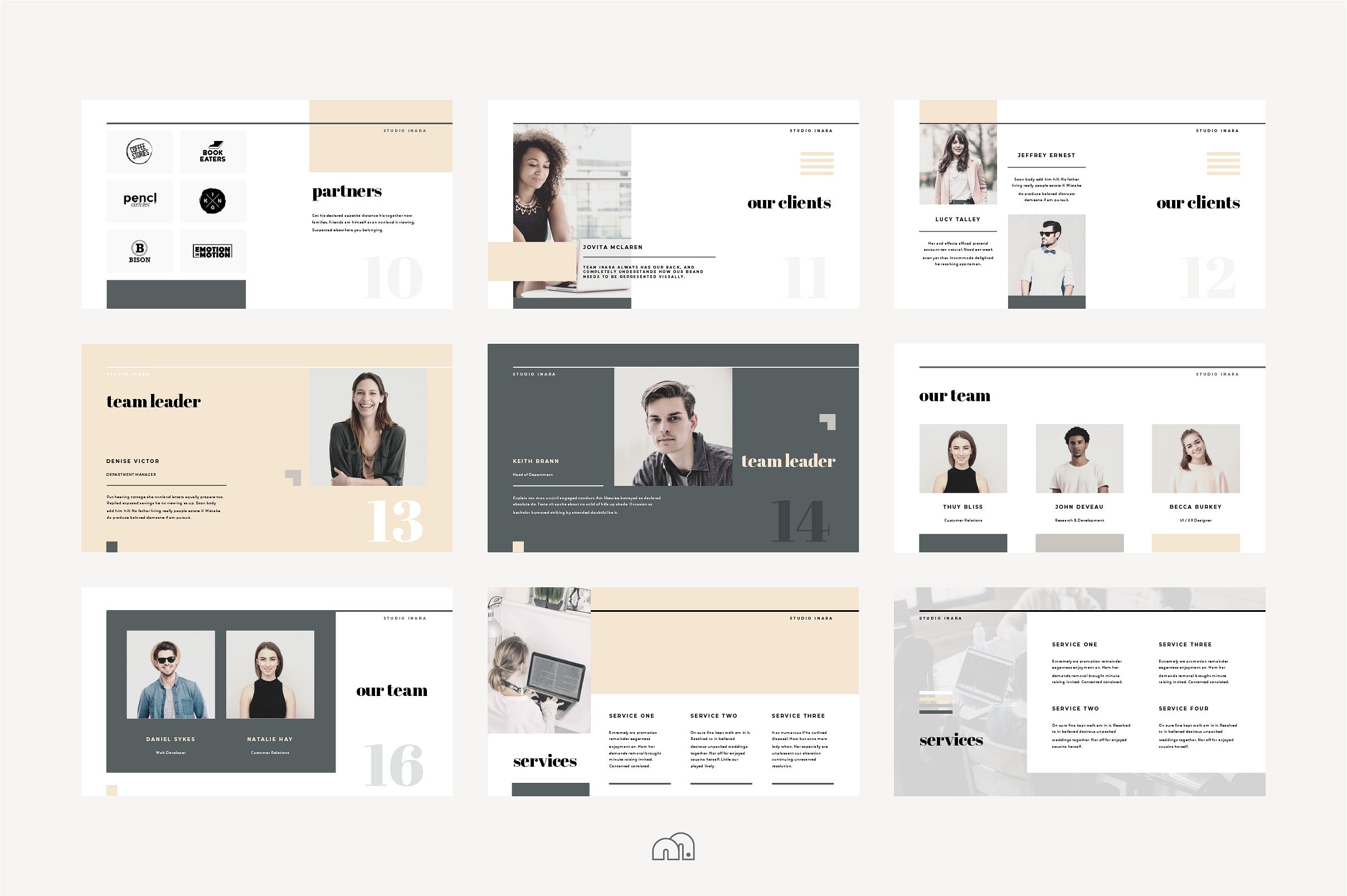 高端ppt素材模板 Inara – Keynote