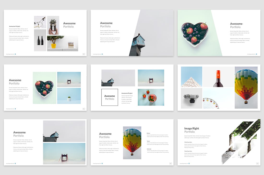 PPT模板 | 高级品牌黑白灰创意极简主题设计演示文稿幻灯片KEY