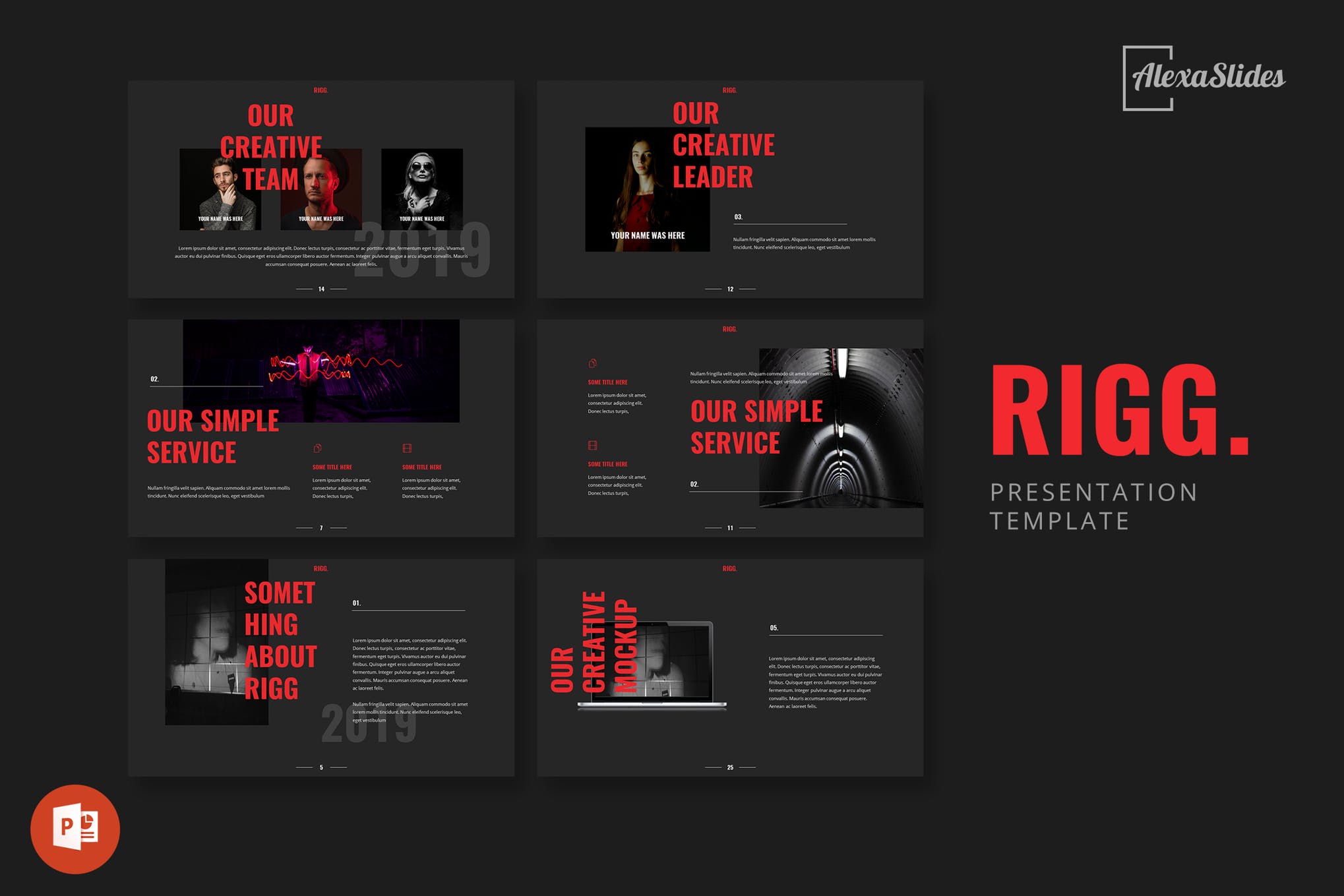 深色酷炫风格的品牌PPT模板下载[PPTX]