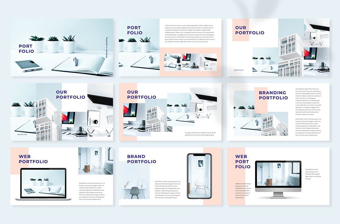 简约时尚优雅配色的创意机构主题演讲keynote幻灯片演示模板（key）