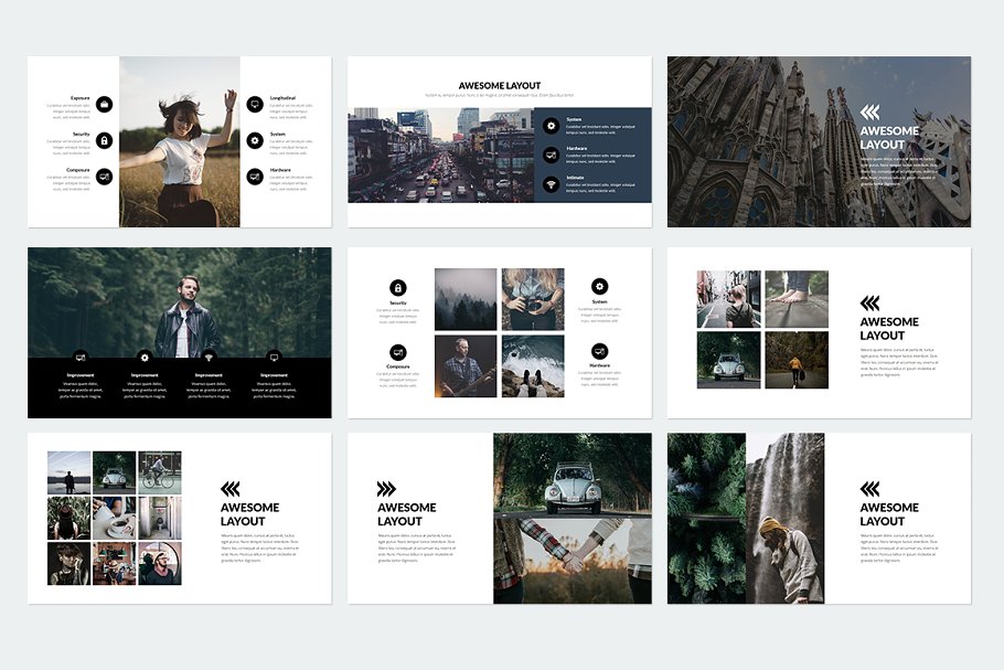 个性ppt素材模板 Trending Keynote