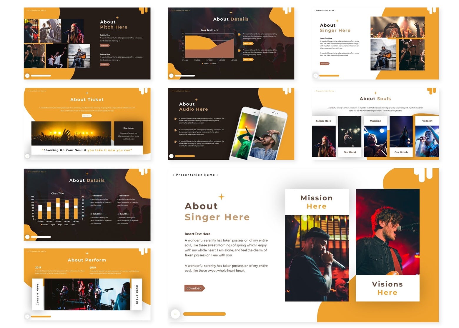 音乐汇演总结ppt模板下载[PPTX]