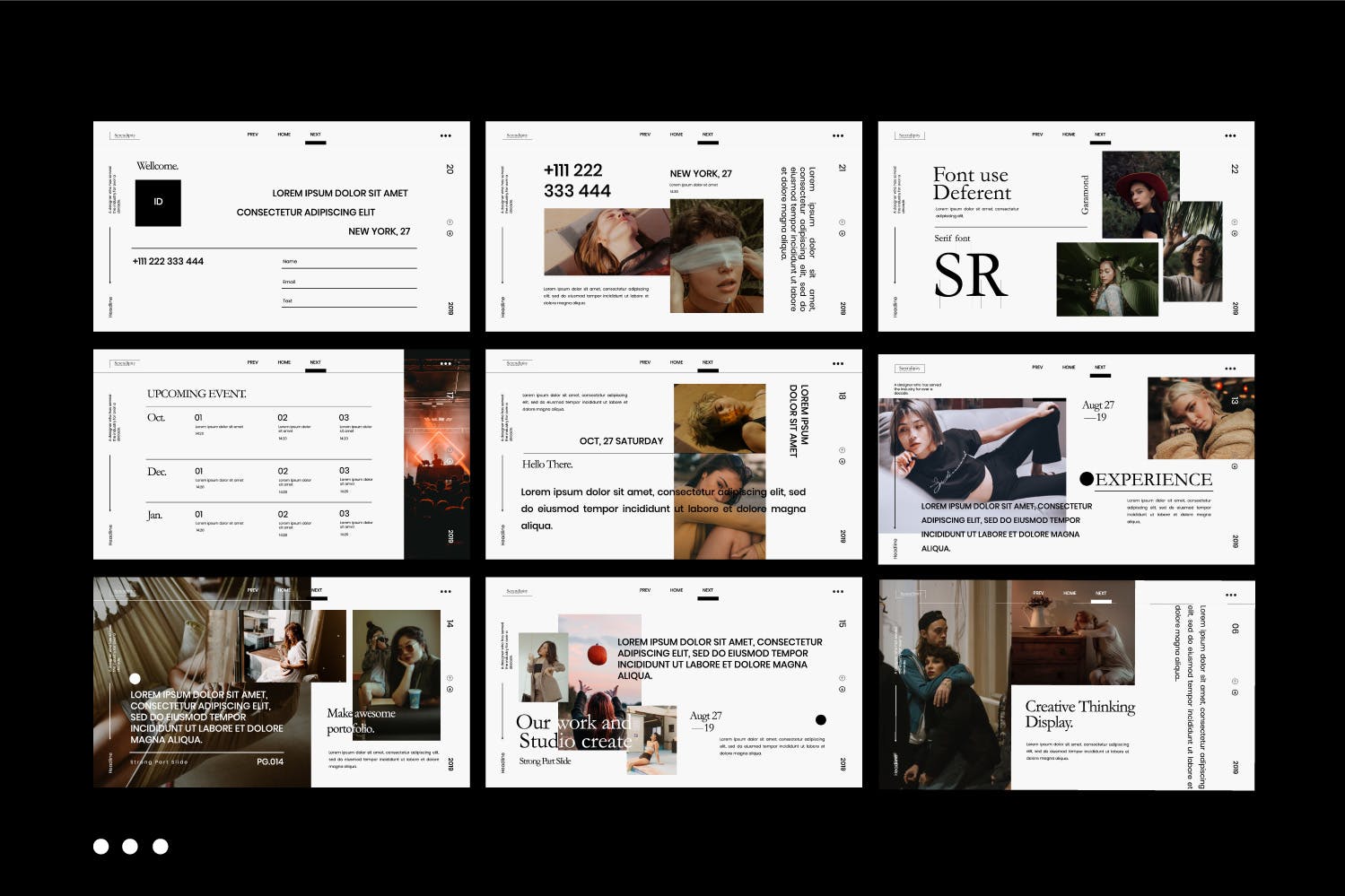 时尚高端的PPT模板下载[PPTX]