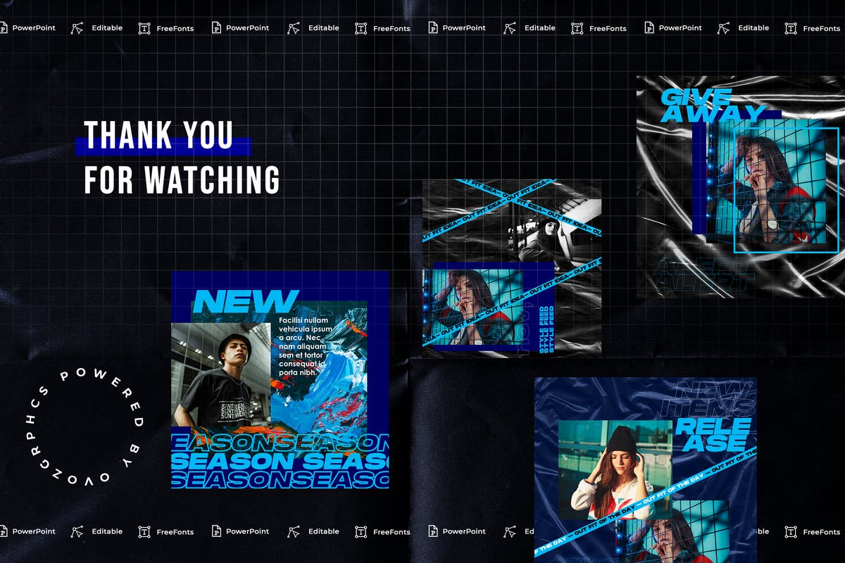 科技风格微信等社交媒体传播专用手机版PPT模板下载 [PPTX]