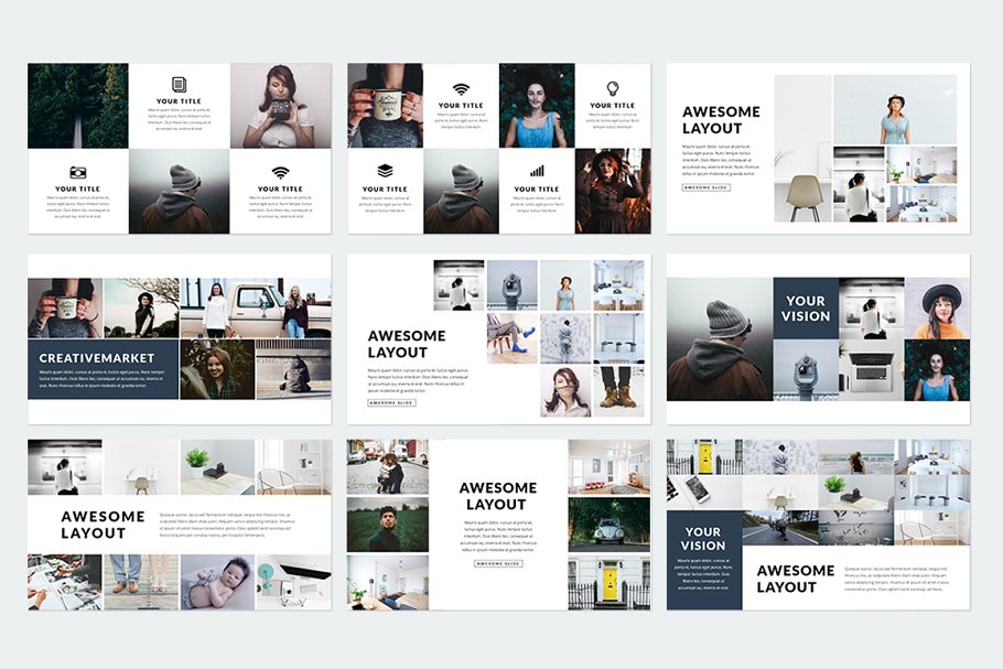 精美ppt模板下载 Prestige Keynote