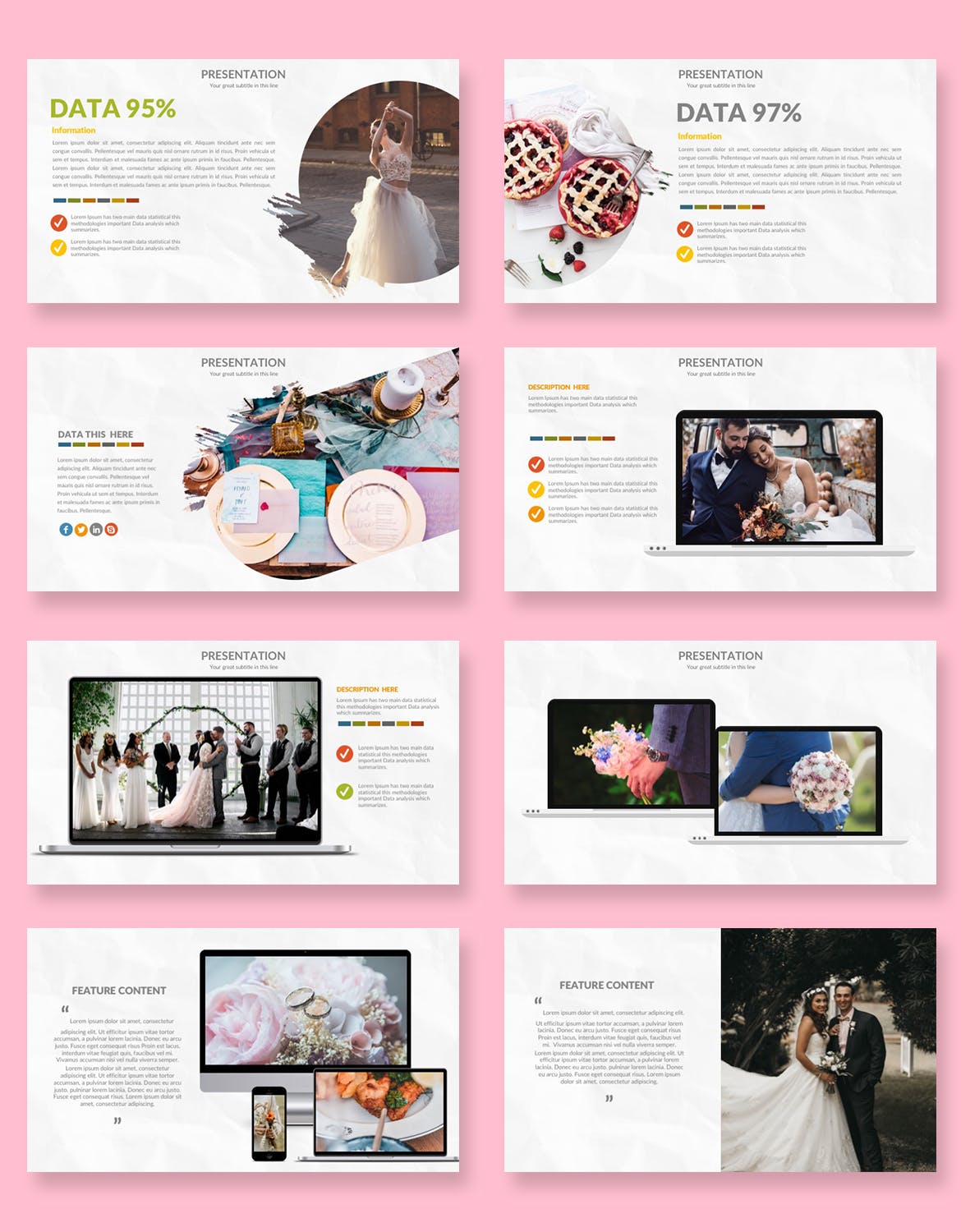 婚礼纪念与介绍并好看的ppt模板下载 [PPTX]