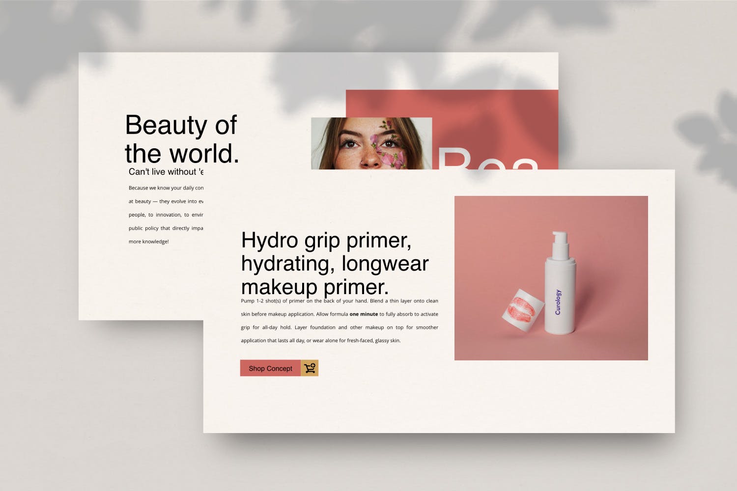 美妆时尚优秀ppt模板下载[PPTX]