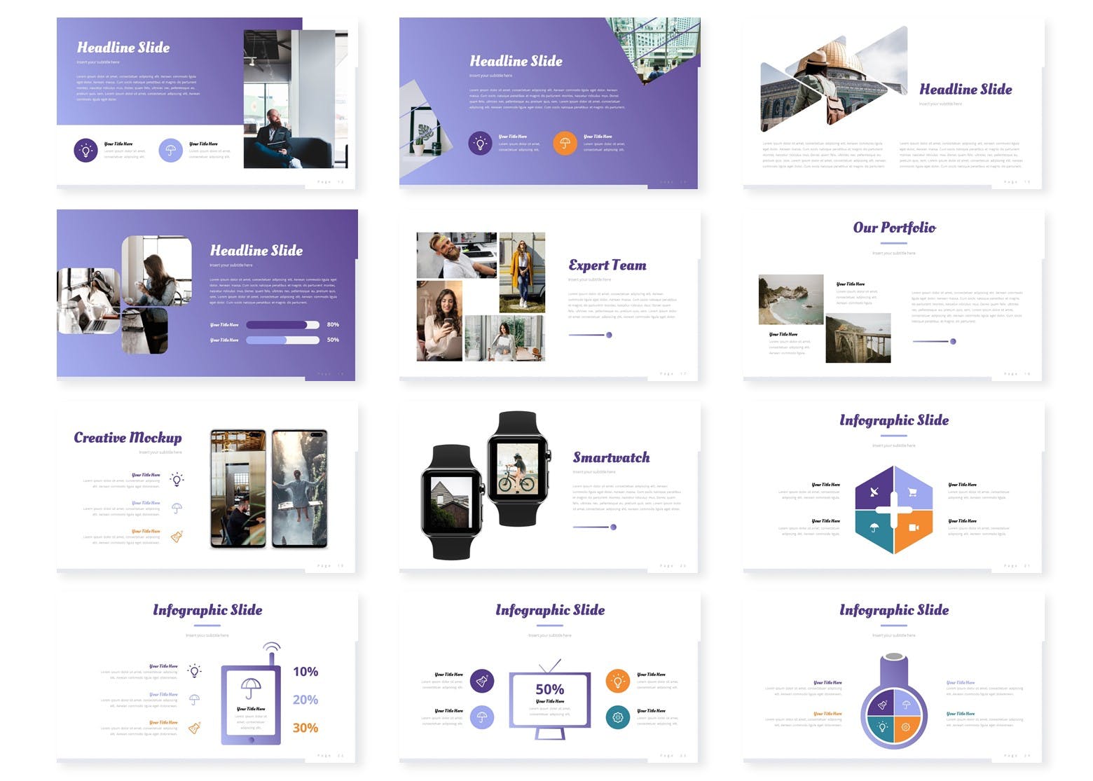 时尚的工作汇报简洁的ppt模板[PPTX]