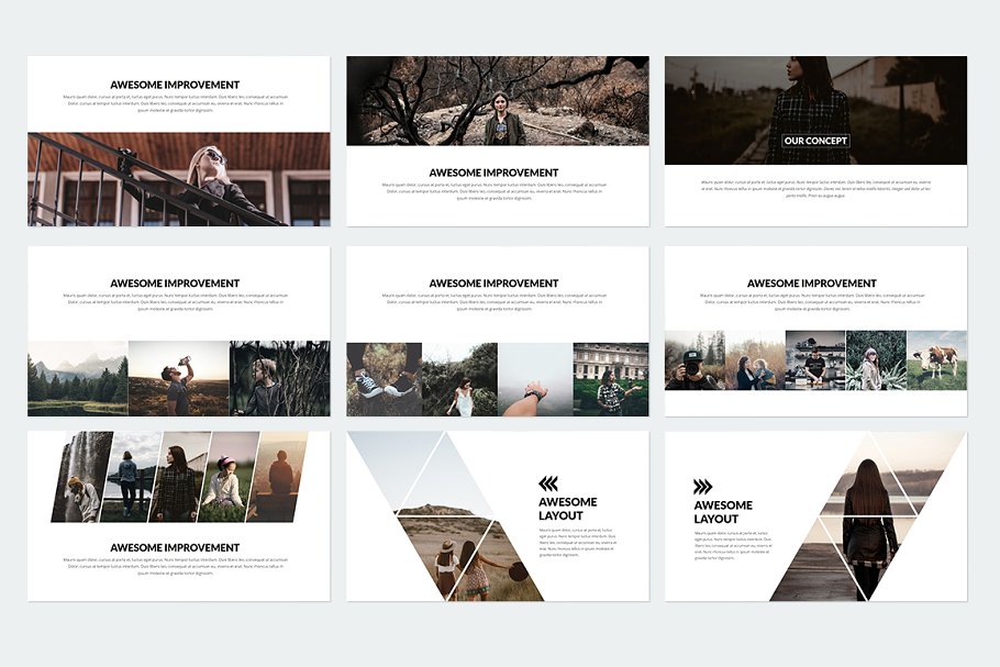 个性ppt素材模板 Trending Keynote