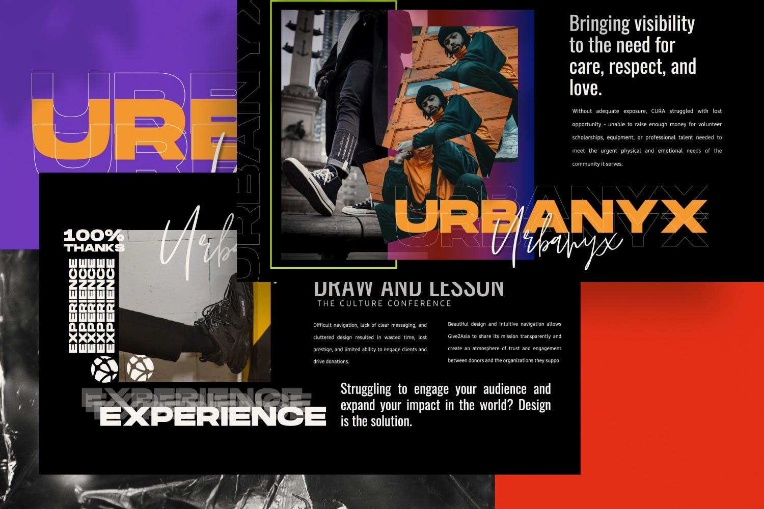 富有激情的色彩强烈的PPT模板下载[PPTX]