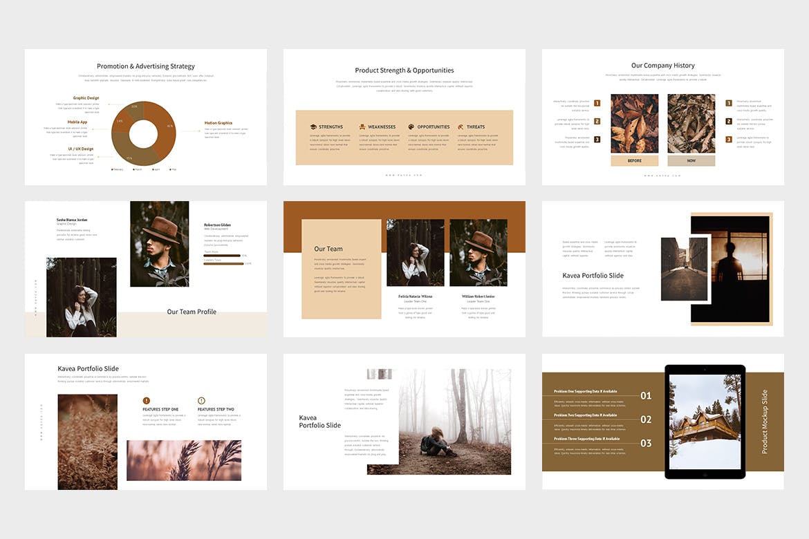 有创意的时尚高端的PPT模板下载 [PPTX]